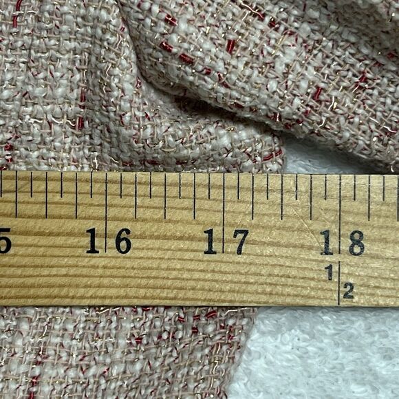 Tahari Arthur S. Levine Tweed Crop Blazer Women's 4P Pink 100% Silk Trim - Picture 8 of 17